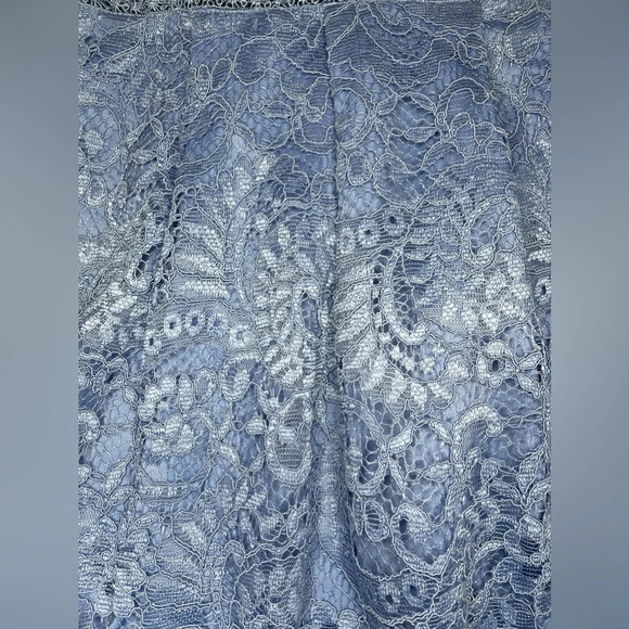 Francesca’s Blue Off the Shoulder Lace Dress - Picture 4 of 8